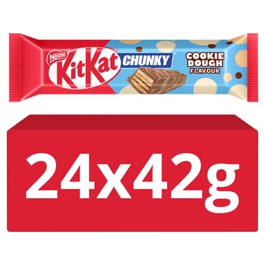 KitKat Chunky Cookie Dough Flavour Chocolate Bar - 24 x 42g Bars