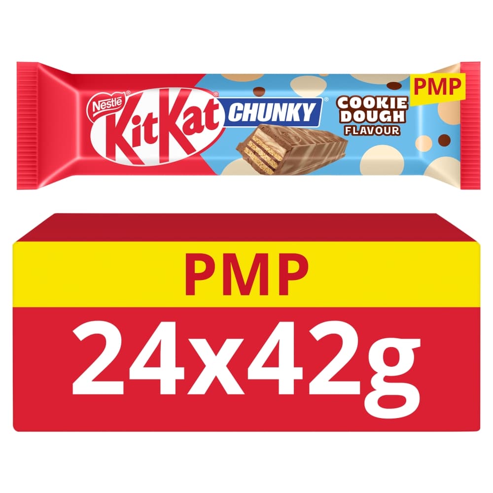 KitKat Chunky Cookie Dough Flavour Chocolate Bar 42g 89p PMP