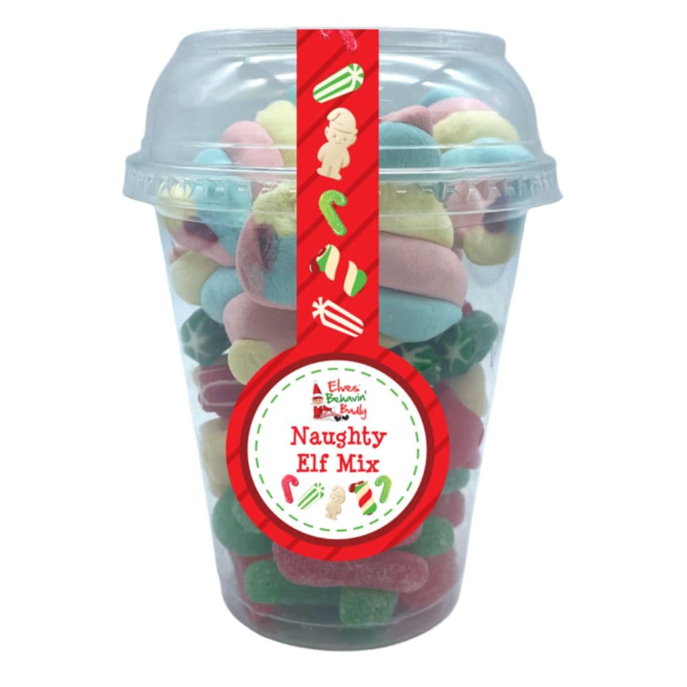 Elves Behavin' Badly Naughty Elf Mix Candy Cup 220g