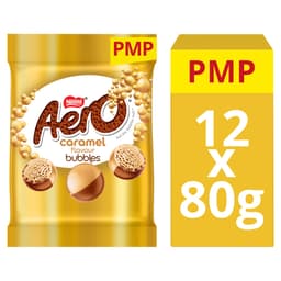 Aero Bubbles Caramel Flavour Chocolate Sharing Bag 80g PMP £1.65