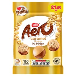 Aero Bubbles Caramel Flavour Chocolate Sharing Bag 80g PMP £1.65