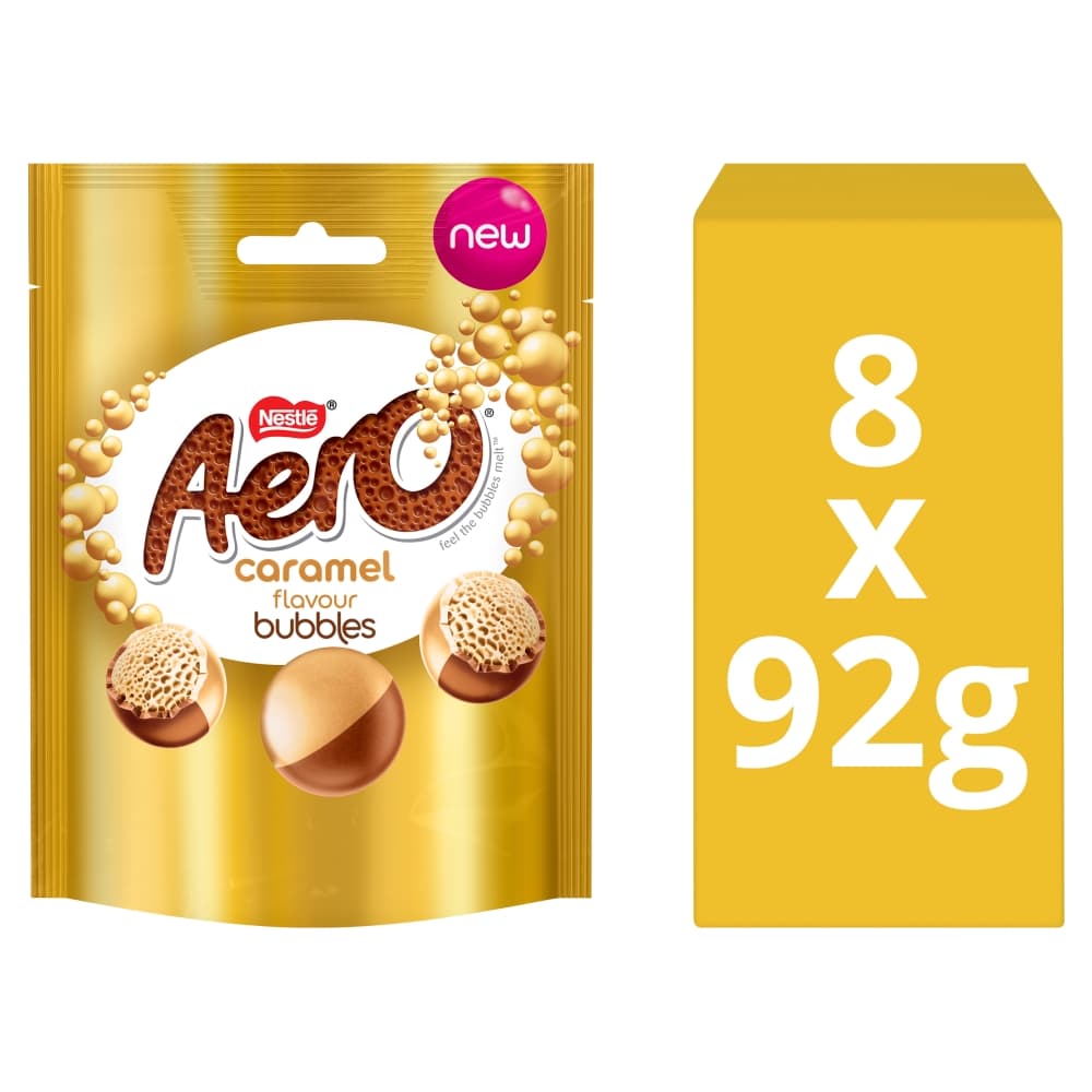 Aero Bubbles Caramel Flavour Chocolate Sharing Bag 92g
