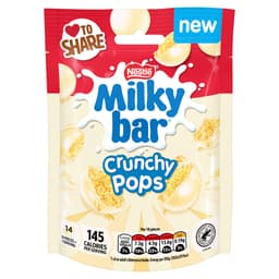 Milkybar Crunchy Pops White Chocolate Sharing Bag 90g