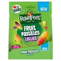 Rowntree's Lollies Fruit Pastilles Sweets Sharing Bag 130g