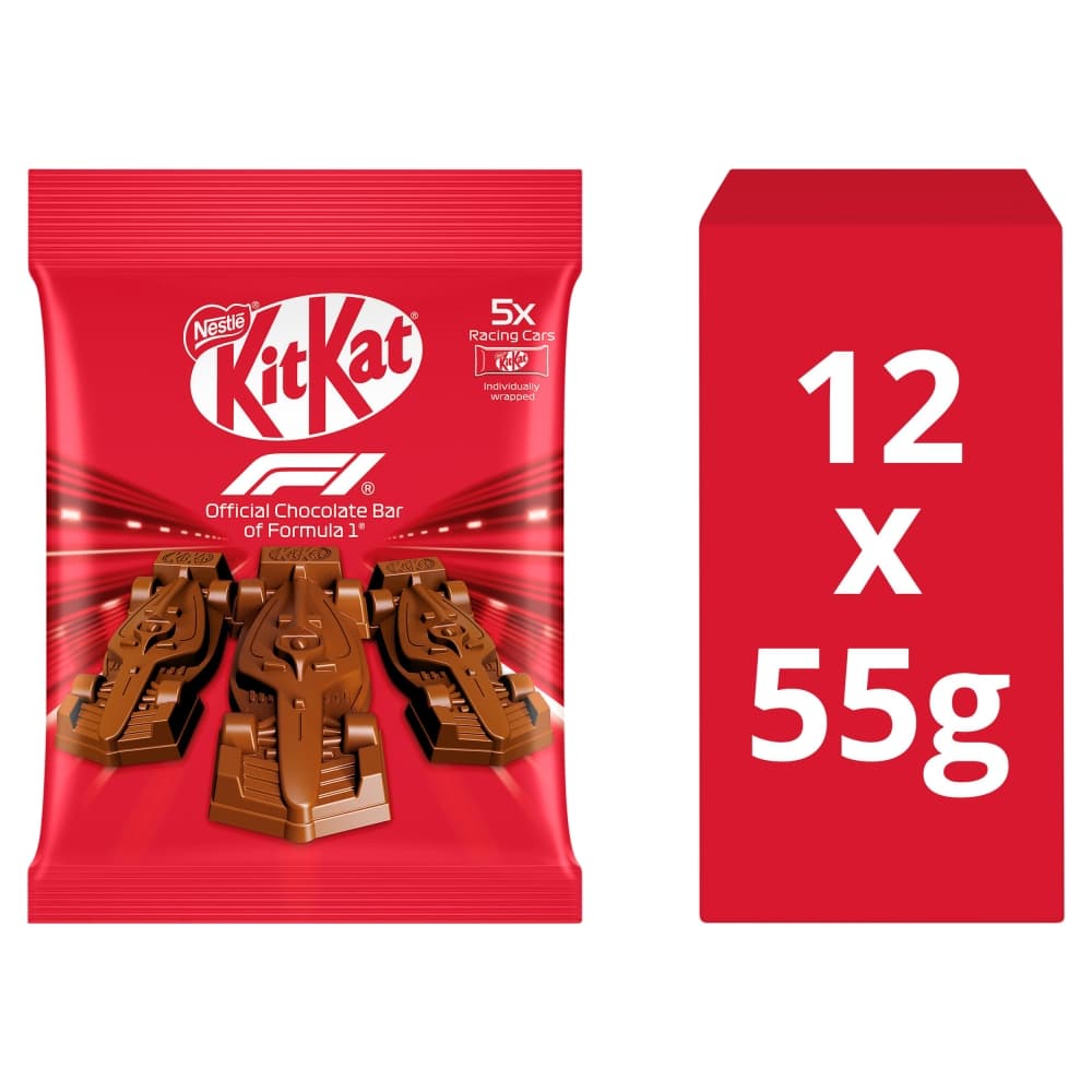 KitKat F1 Chocolate Car Figure 5 Pack Multipack 55g