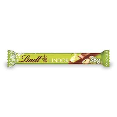 Lindt Lindor Pistachio Milk Chocolate Treat Bar - 24 x 38g Bars