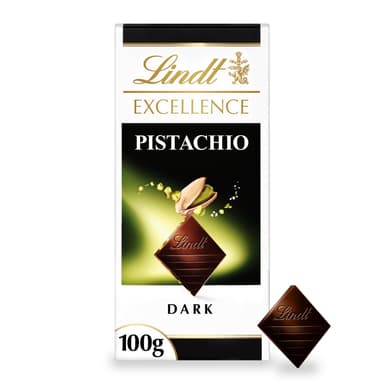 Lindt Excellence Pistachio Dark Chocolate - 8 x 100g Bars