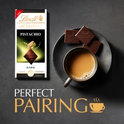 Lindt Excellence Pistachio Dark Chocolate Bar 100g