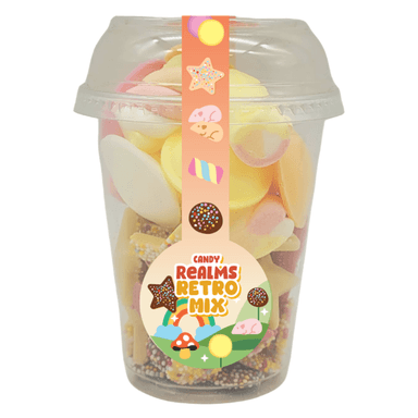 Candy Realms Retro Mix Candy Cup - 8 x 155g Cups