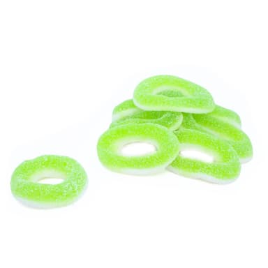 Park Lane Sour Apple Rings - 1 x 2kg Bag