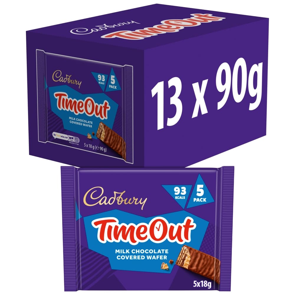 Cadbury Timeout 5 Pack Multipack 90g