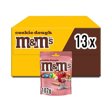 M&M's Cookie Dough Milk Chocolate - 13 x 102g Pouches