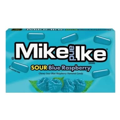 Mike & Ike Sour Blue Raspberry Theatre Box - 12 x 120g Boxes