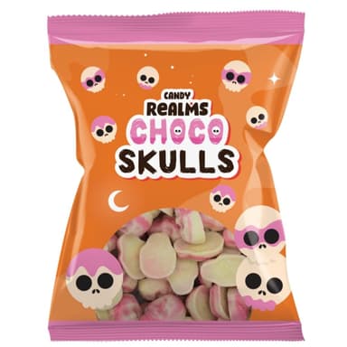 Candy Realms Choco Skulls - 12 x 110g Bags