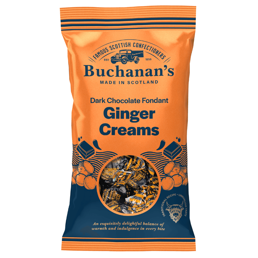 Buchanan's Dark Chocolate Fondant Ginger Creams Bag 120g