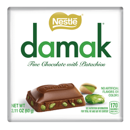 Nestle Damak Milk Chocolate With Pistachios Bar 60g