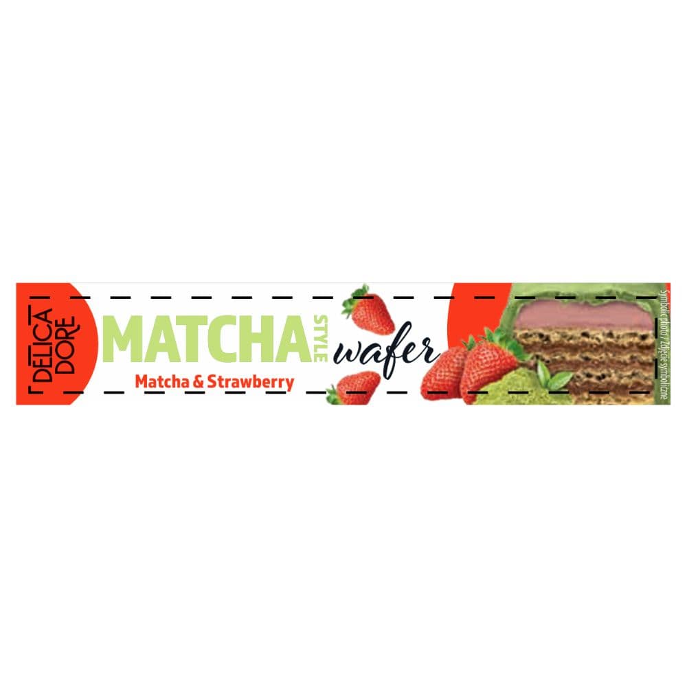 Delicadore Matcha Style Strawberry Wafer Bar 35g