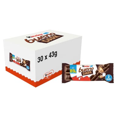 Kinder Bueno Dark Chocolate - 30 x 43g Bars