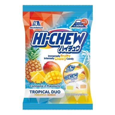 Hi-Chew Tropical Mix - 12 x 80g Bags