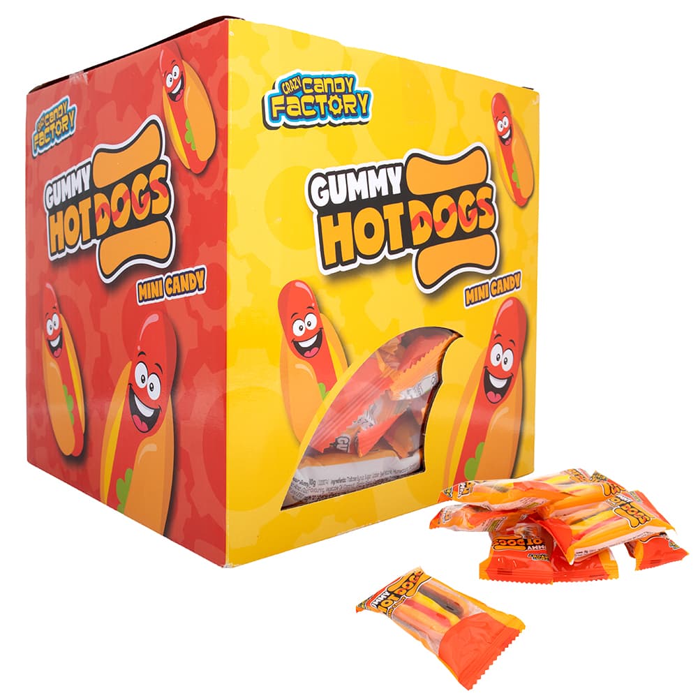 Crazy Candy Factory Gummy Mini Hot Dogs 10g