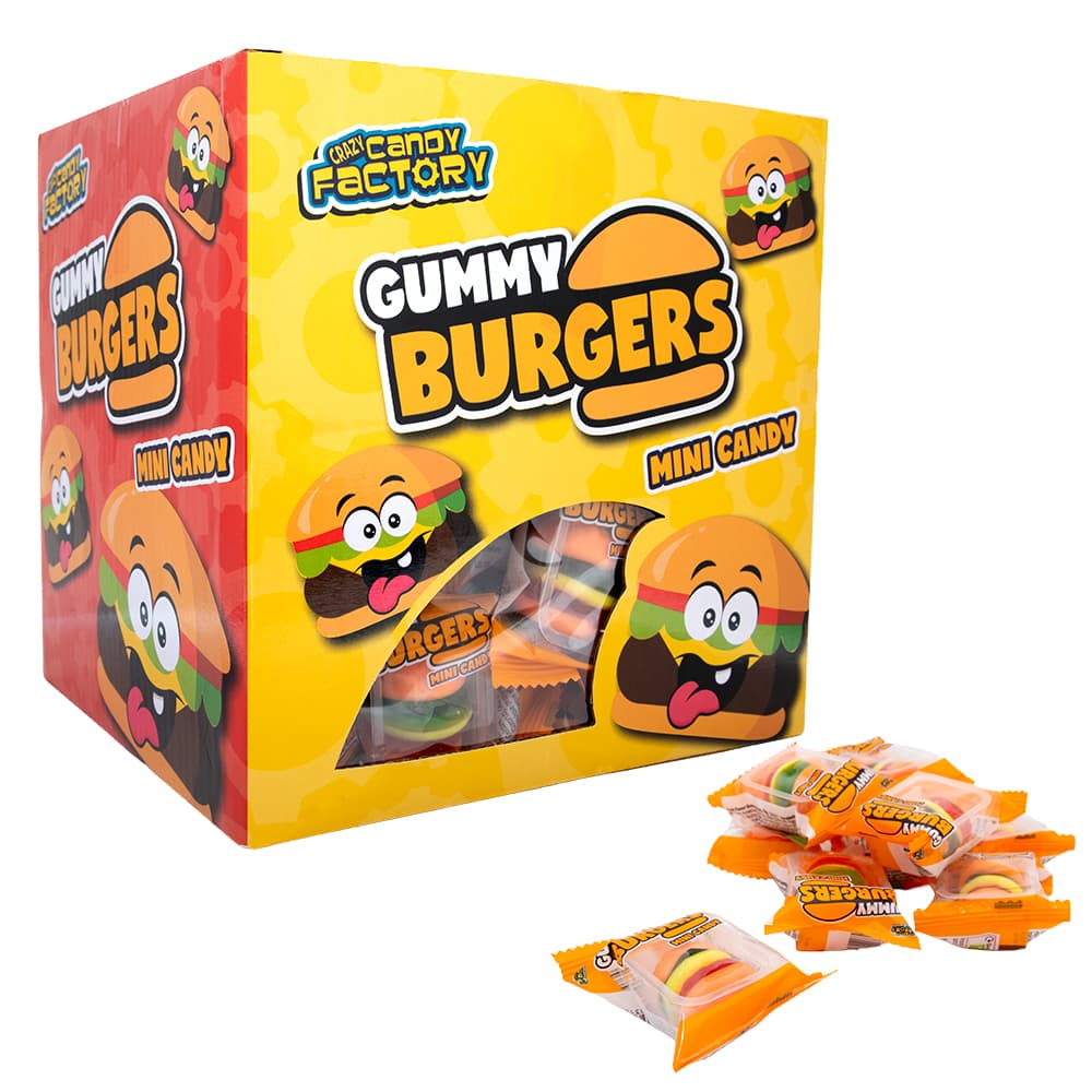 Crazy Candy Factory Gummy Mini Burgers 10g