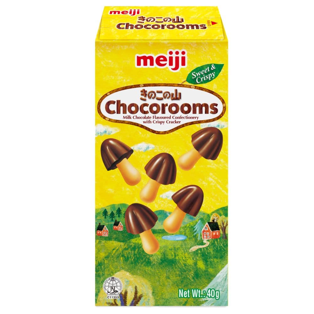 Meiji Chocorooms Chocolate Biscuits Box 40g