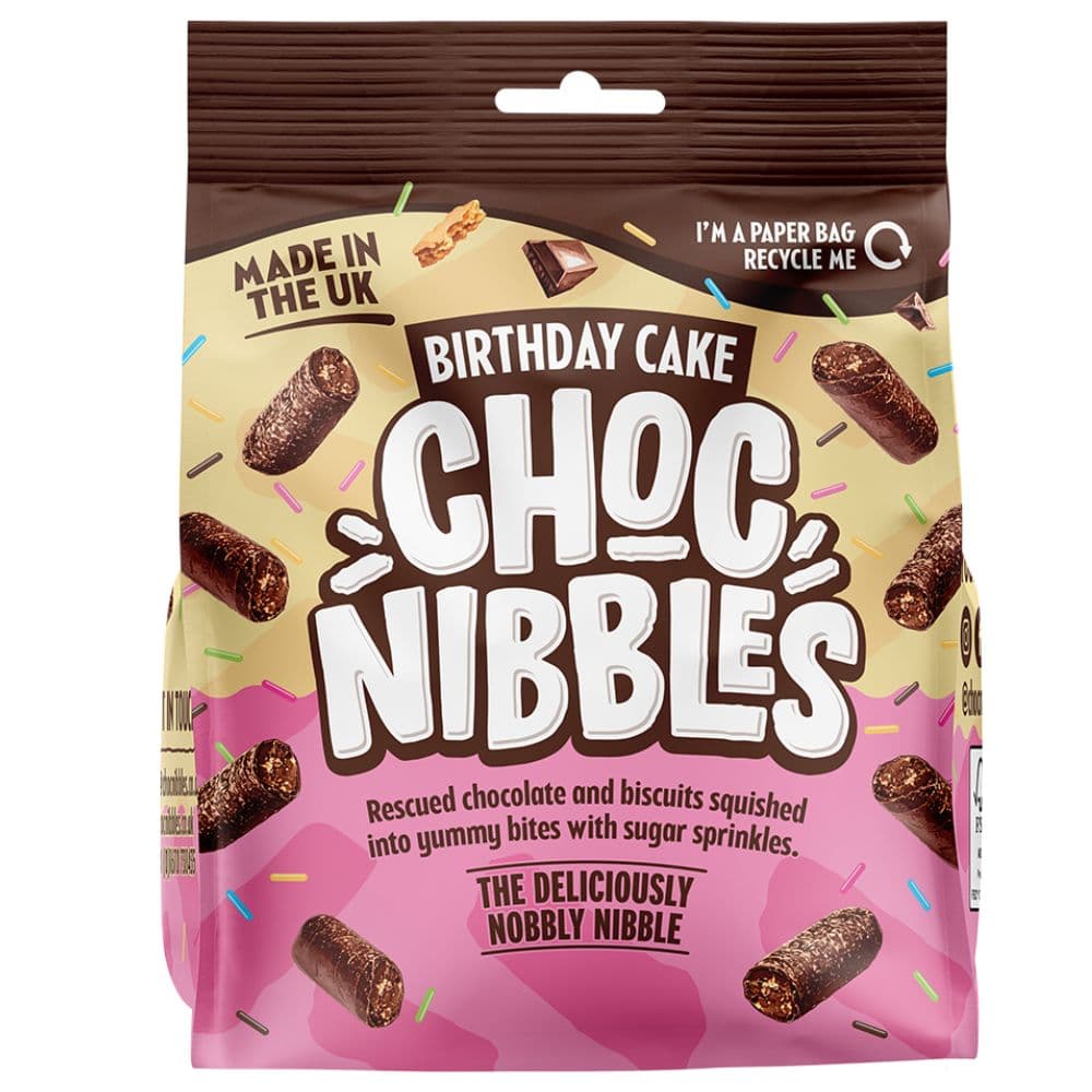 Birthday Cake Choc Nibbles Original Pouch 135g