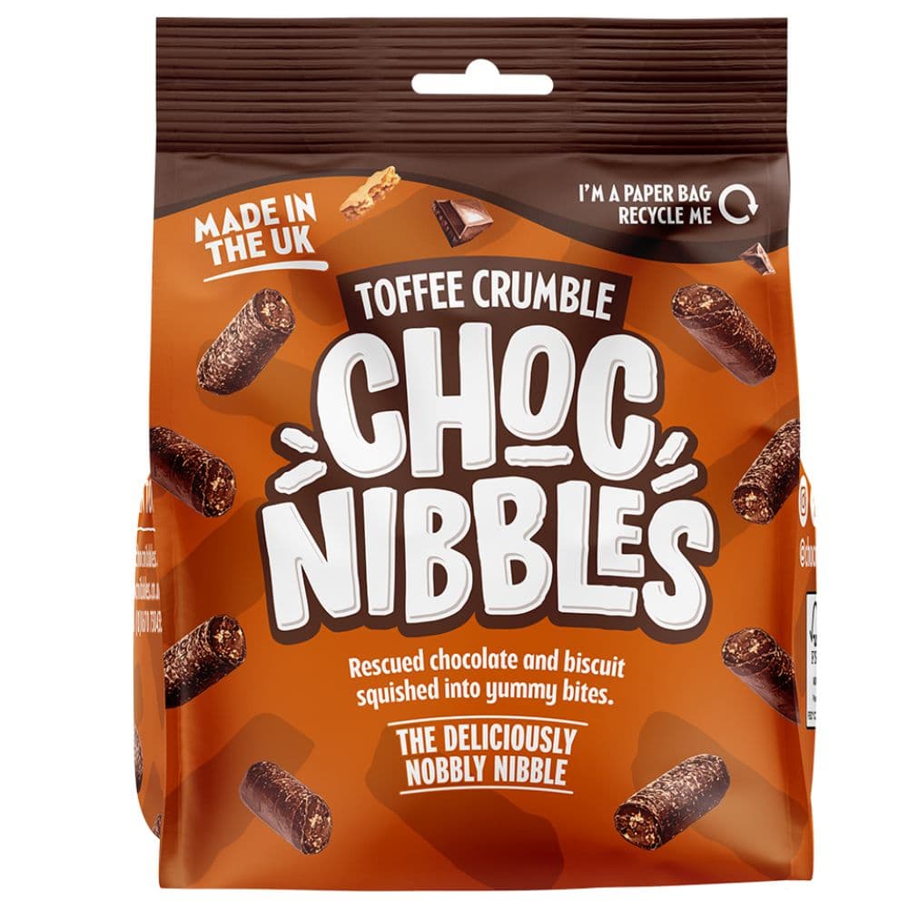 Choc Nibbles Toffee Crumble Pouch 135g