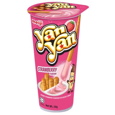 Meiji Yan Yan Strawberry Dip - 10 x 44g Packs