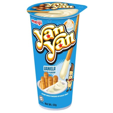 Meiji Yan Yan Vanilla Dip - 10 x 44g Packs