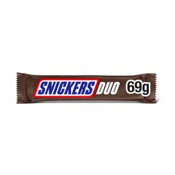 Snickers Duo Peanut & Caramel Chocolate Bar 69g