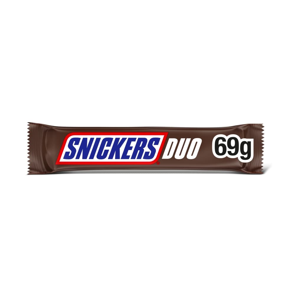 Snickers Duo Peanut & Caramel Chocolate Bar 69g