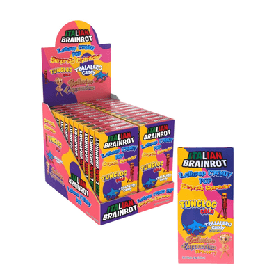 Italian Brainrot Surprise Character Lollipop  - 24 x 25g Boxes