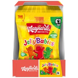 Maynards Bassetts Jelly Babies Sweets Bag 110g £1 PMP 