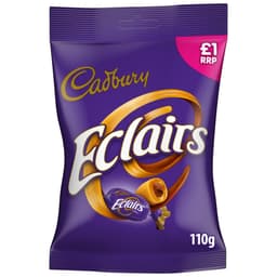 Cadbury Eclairs Chocolate Bag 110g £1 PMP