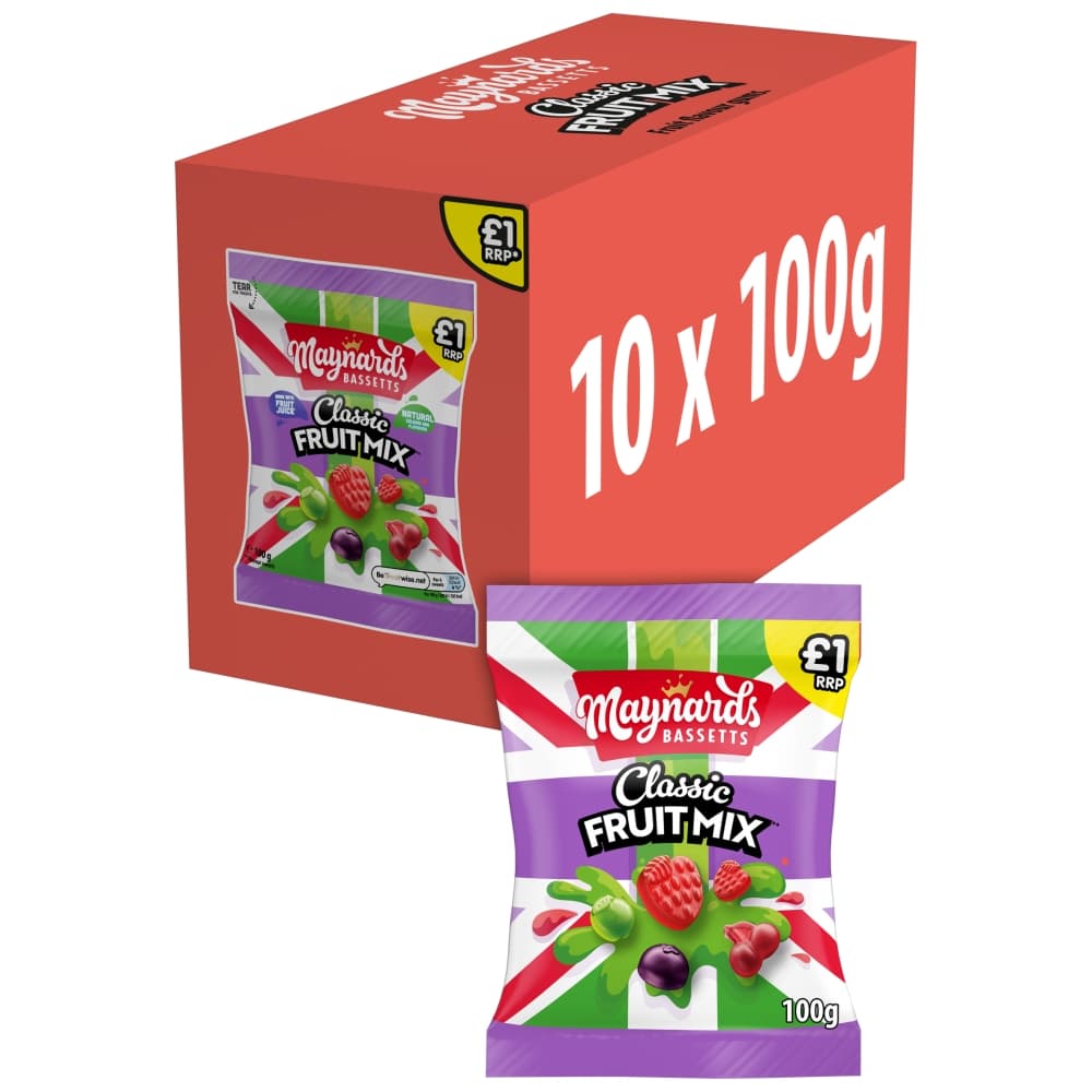 Maynards Bassetts Classic Fruit Mix Jelly 100g £1 PMP