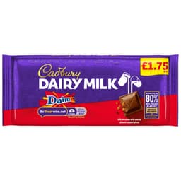 Cadbury Dairy Milk Daim Chocolate Bar 120g £1.75 PMP