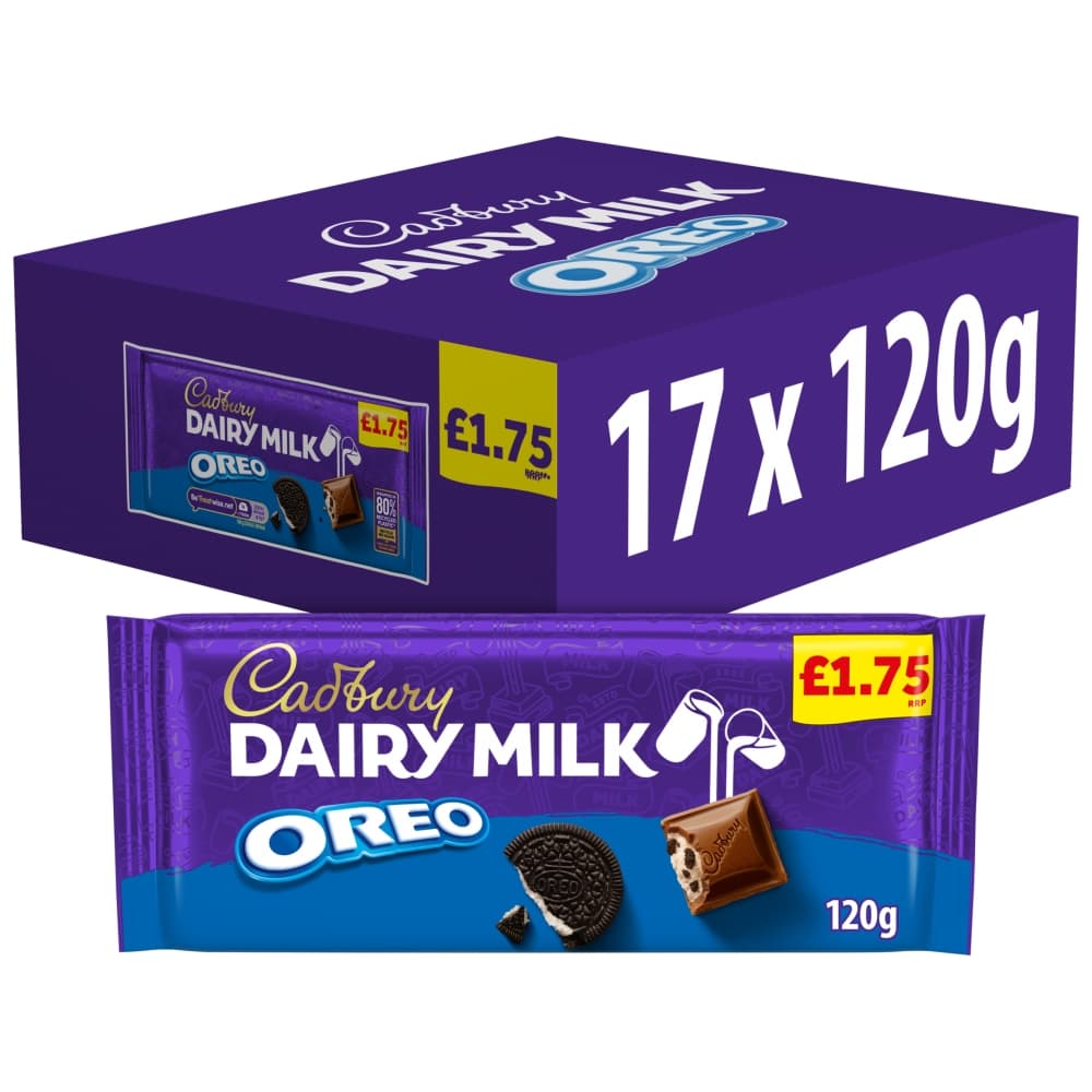 Cadbury Dairy Milk Oreo Chocolate Bar 120g £1.75 PMP