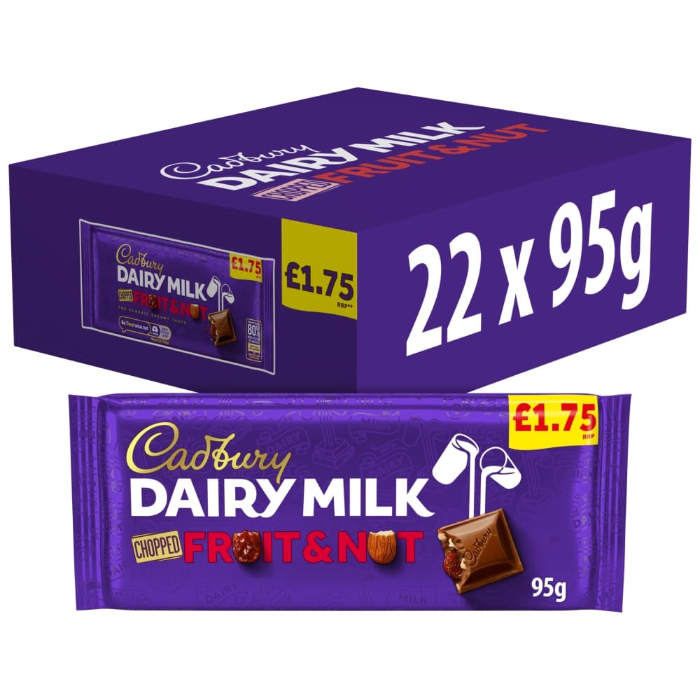 Cadbury Dairy Milk Fruit And Nut Chocolate 95g £1.75 PMP