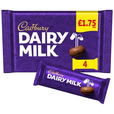 Cadbury Dairy Milk Chocolate Bar 4 Pack - 14 x 108.8g Multipacks