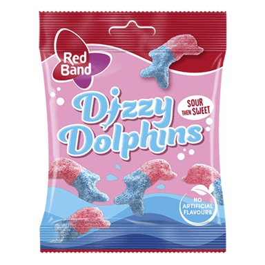 Red Band Dizzy Dolphins - 25 x 100g Bags