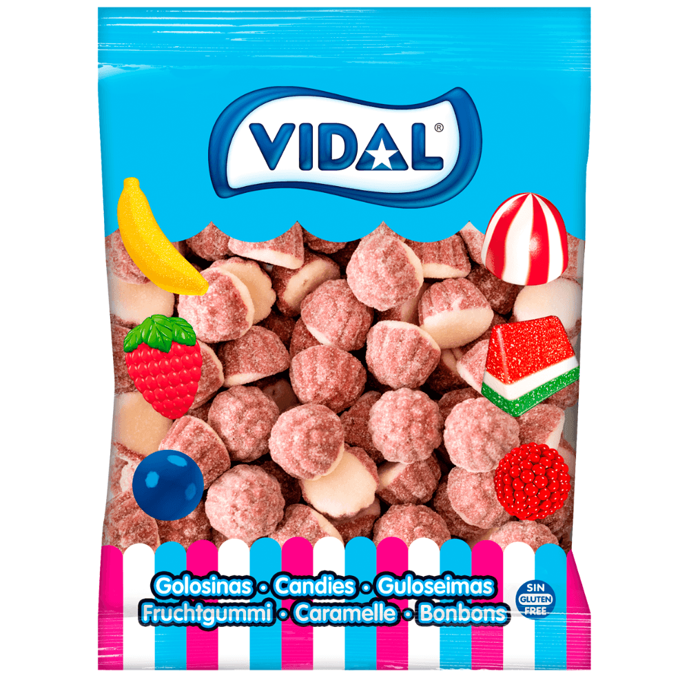 Vidal Strawberry and Cream Kisses Bag 1.5kg
