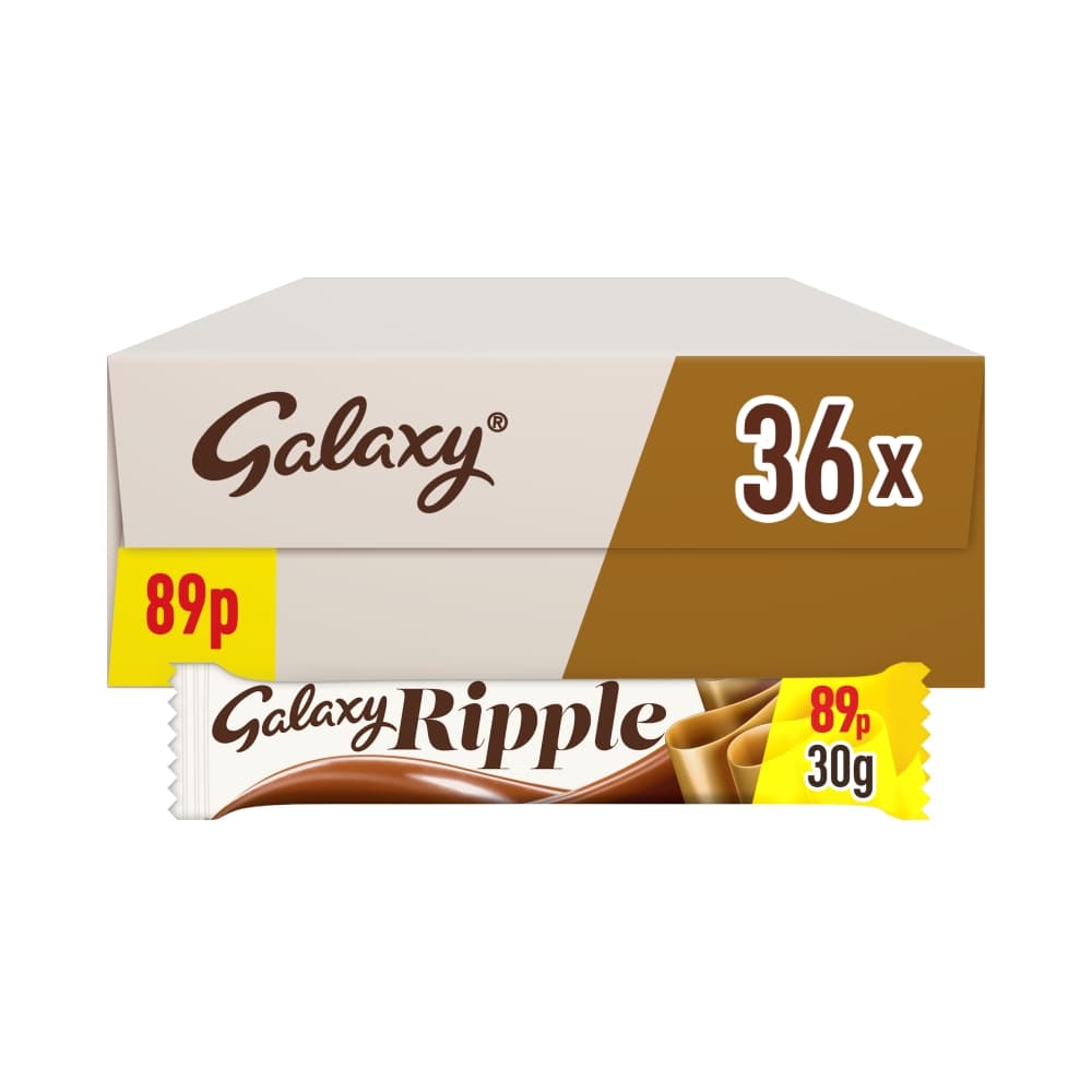 Galaxy Ripple Milk Chocolate Bar 30g 89p PMP