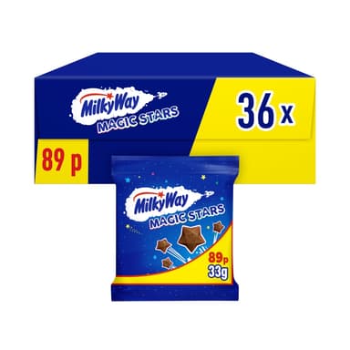 Milky Way Milk Chocolate Magic Stars - 36 x 33g Bags