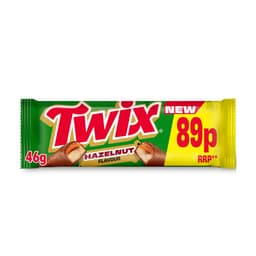 Twix Xtra Hazelnut Milk Chocolate Bar 46g 89p PMP