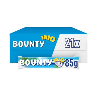 Bounty Trio Coconut Milk Chocolate - 21 x 85g Bars