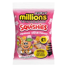 Millions Squashies Japanese Sour Flavour Bag 100g