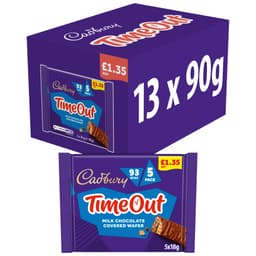 Cadbury Timeout 5 Pack Multipack 90g £1.35 PMP