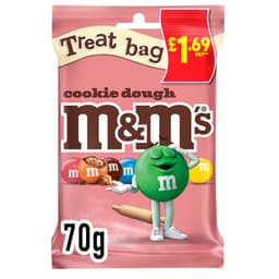 M&M's Cookie Dough Milk Chocolate Bag 70g £1.69 PMP