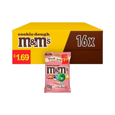 M&M's Cookie Dough Milk Chocolate - 16 x 70g Bags